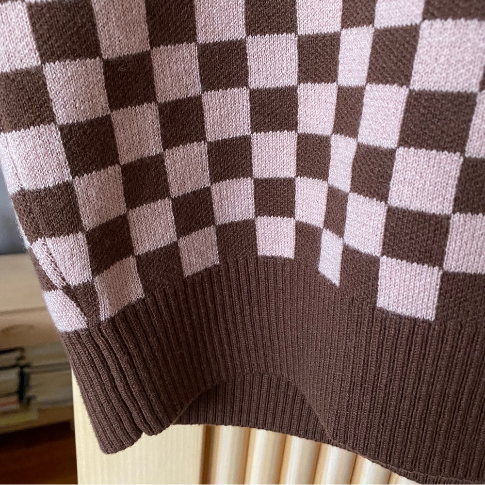 Aritzia sunday best winston sweater vest checker - Picture 3 of 5